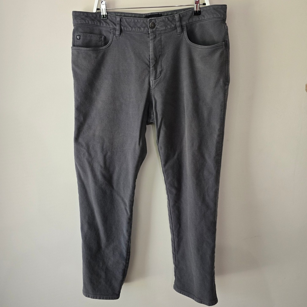 Linksoul Mens 38S Boardwalker 5-Pocket Pants Charcoal Grey Stretch Golf LS6206